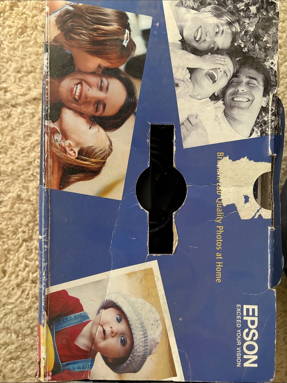 Epson Blue Photo Paper Box with Family Photo Collage